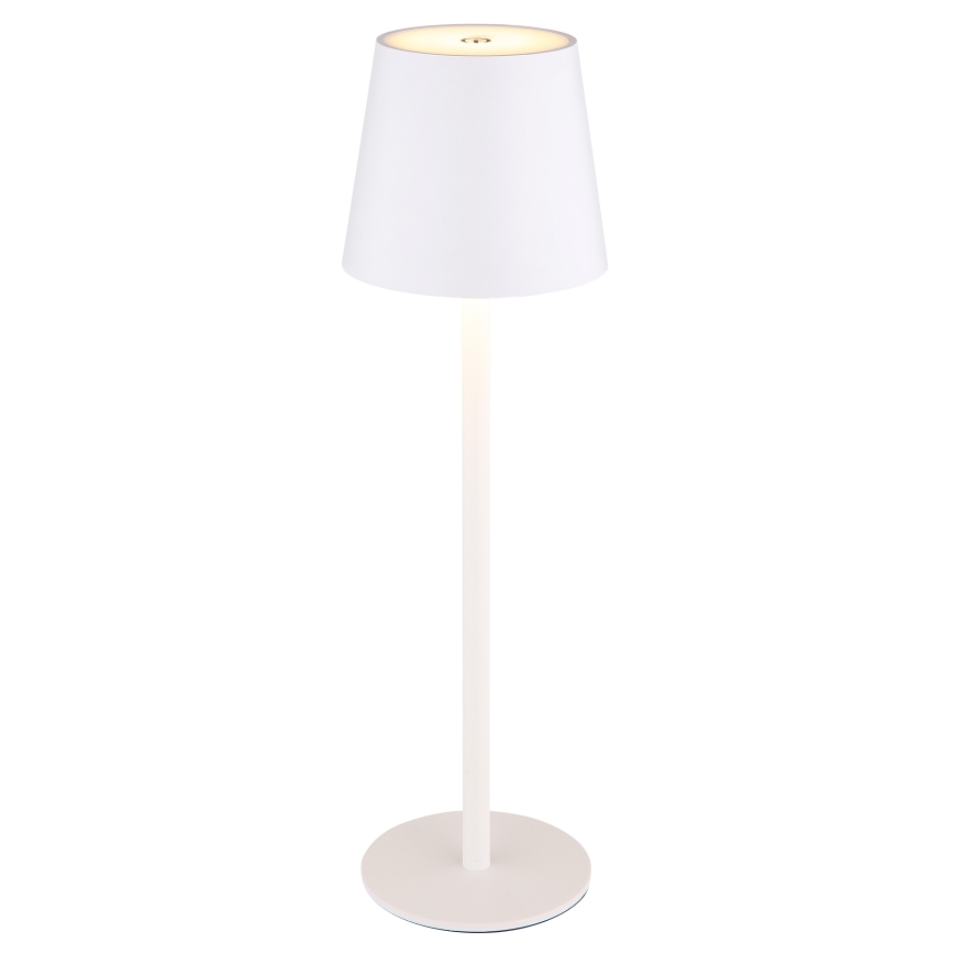 Globo - LED Zatemnitvena zunanja svetilka na dotik LED/3W/3,7V IP44 1800 mAh USB bela