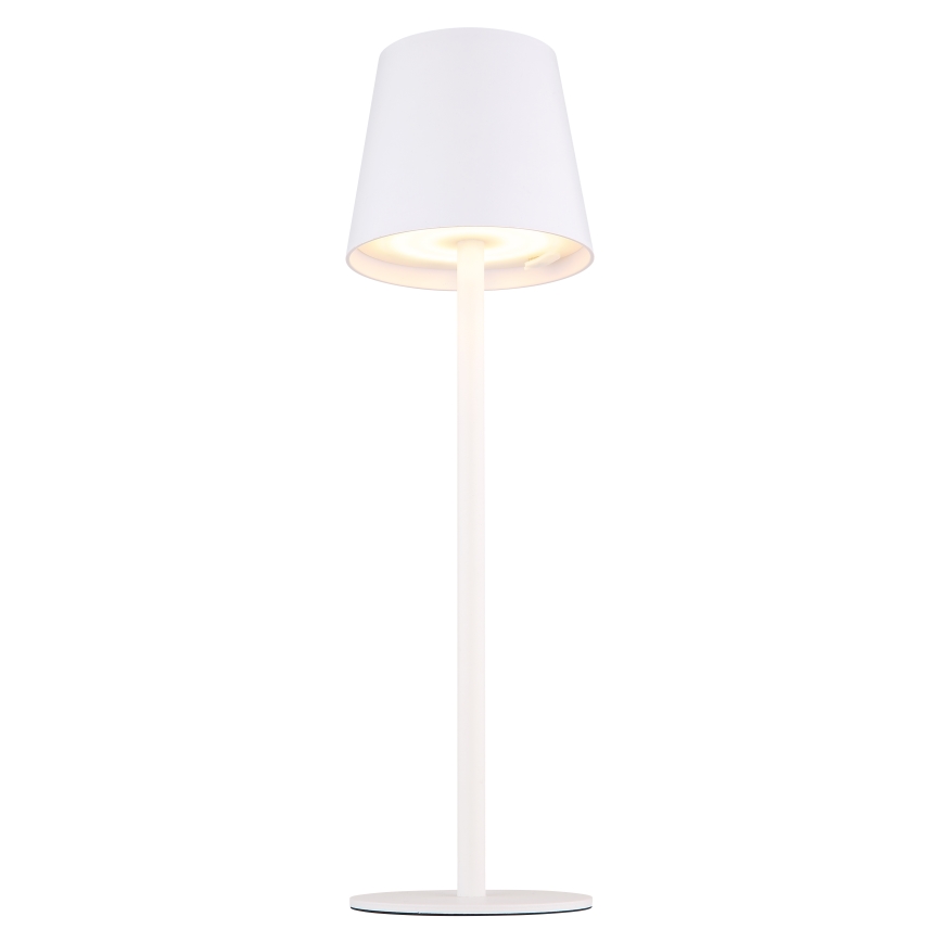 Globo - LED Zatemnitvena zunanja svetilka na dotik LED/3W/3,7V IP44 1800 mAh USB bela