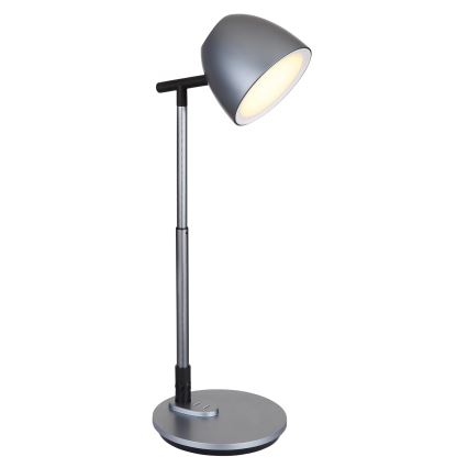 Globo - LED Zatemnitvena namizna svetilka na dotik LED/7,5W/230V 3000K/4000K/6500K siva