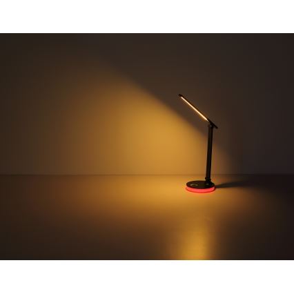 Globo - LED RGBW Zatemnitvena namizna svetilka na dotik LED/5W/230V + LED/2W 2700K/4000K/6500K črna