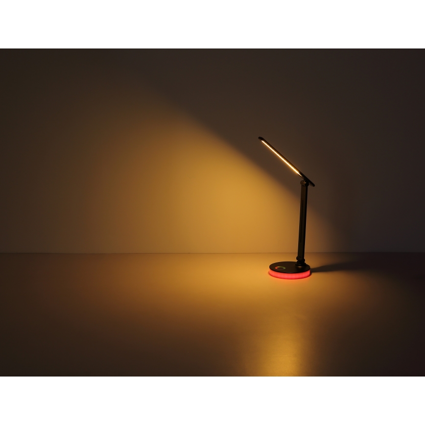 Globo - LED RGBW Zatemnitvena namizna svetilka na dotik LED/5W/230V + LED/2W 2700K/4000K/6500K črna