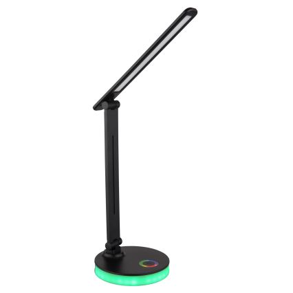 Globo - LED RGBW Zatemnitvena namizna svetilka na dotik LED/5W/230V + LED/2W 2700K/4000K/6500K črna