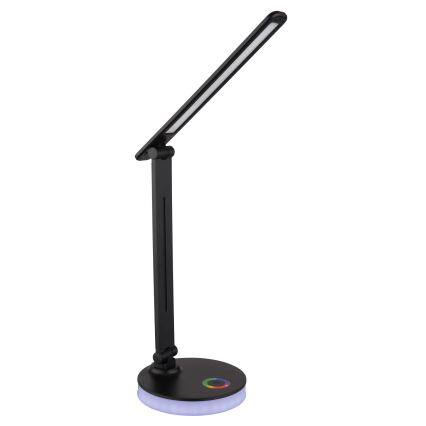 Globo - LED RGBW Zatemnitvena namizna svetilka na dotik LED/5W/230V + LED/2W 2700K/4000K/6500K črna