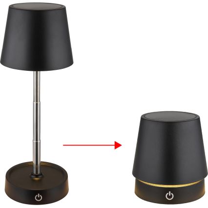 Globo - LED polnilna namizna svetilka z zatemnjevanjem na dotik LED/1,2W/5V 1200 mAh