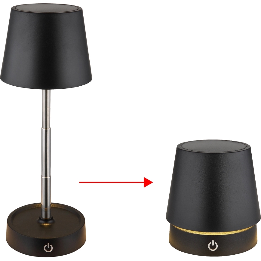 Globo - LED polnilna namizna svetilka z zatemnjevanjem na dotik LED/1,2W/5V 1200 mAh