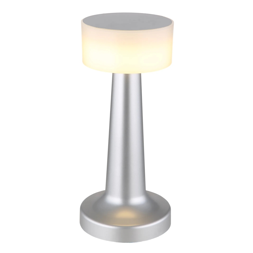 Globo - LED Zatemnitvena namizna svetilka na dotik LED/1W/3,7V 2700K/4000K/6500K 800 mAh USB mat krom
