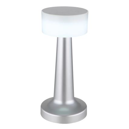 Globo - LED Zatemnitvena namizna svetilka na dotik LED/1W/3,7V 2700K/4000K/6500K 800 mAh USB mat krom