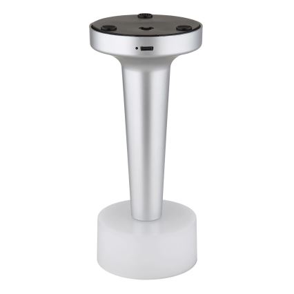 Globo - LED Zatemnitvena namizna svetilka na dotik LED/1W/3,7V 2700K/4000K/6500K 800 mAh USB mat krom