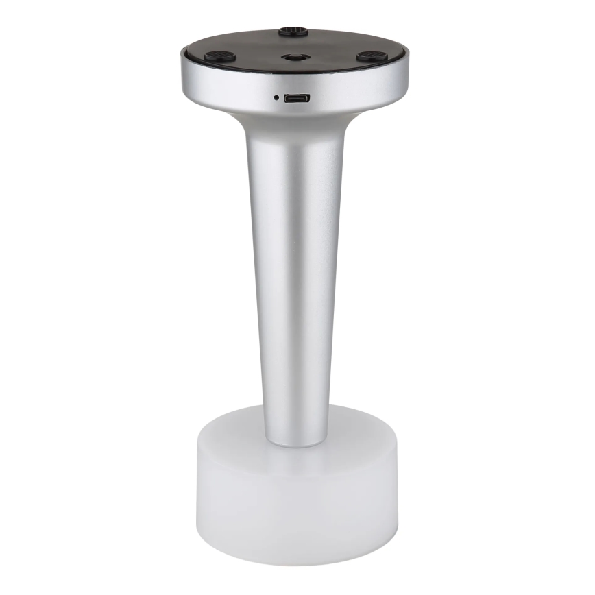 Globo - LED Zatemnitvena namizna svetilka na dotik LED/1W/3,7V 2700K/4000K/6500K 800 mAh USB mat krom
