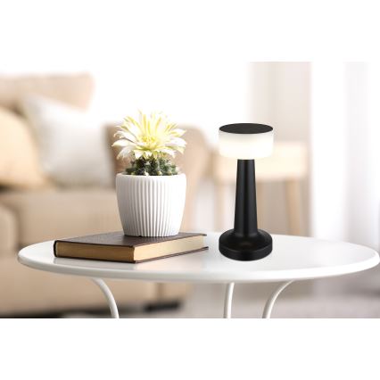 Globo - LED Zatemnitvena namizna svetilka na dotik LED/1W/3,7V 2700K/4000K/6500K 800 mAh USB črna