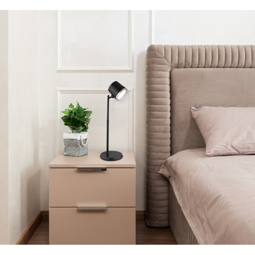 Globo - LED Zatemnitvena namizna svetilka na dotik 4v1 LED/6W/3,7V 3000K/4000K/6500K 1500 mAh USB črna