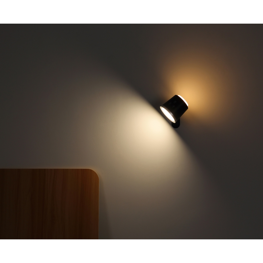 Globo - LED Zatemnitvena namizna svetilka na dotik 4v1 LED/6W/3,7V 3000K/4000K/6500K 1500 mAh USB črna