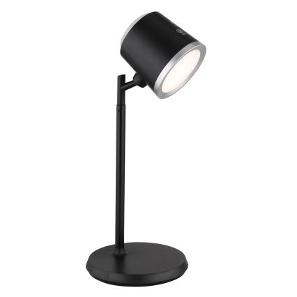 Globo - LED Zatemnitvena namizna svetilka na dotik 4v1 LED/6W/3,7V 3000K/4000K/6500K 1500 mAh USB črna