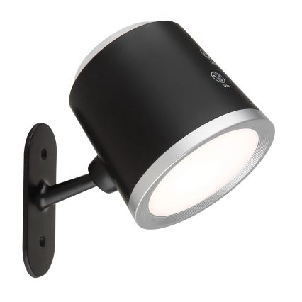 Globo - LED Zatemnitvena namizna svetilka na dotik 4v1 LED/6W/3,7V 3000K/4000K/6500K 1500 mAh USB črna
