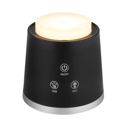 Globo - LED Zatemnitvena namizna svetilka na dotik 4v1 LED/6W/3,7V 3000K/4000K/6500K 1500 mAh USB črna