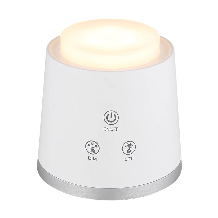 Globo - LED Zatemnitvena namizna svetilka na dotik 4v1 LED/6W/3,7V 3000K/4000K/6500K 1500 mAh USB bela