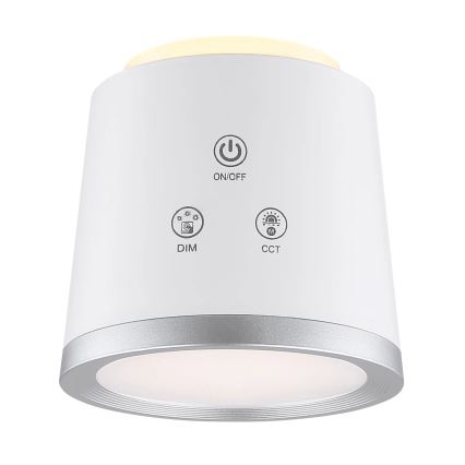 Globo - LED Zatemnitvena namizna svetilka na dotik 4v1 LED/6W/3,7V 3000K/4000K/6500K 1500 mAh USB bela