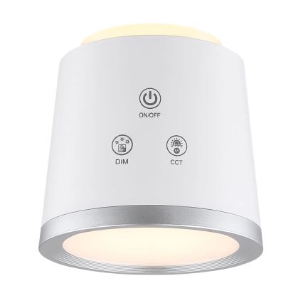 Globo - LED Zatemnitvena namizna svetilka na dotik 4v1 LED/6W/3,7V 3000K/4000K/6500K 1500 mAh USB bela