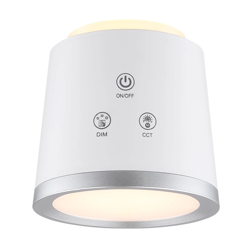 Globo - LED Zatemnitvena namizna svetilka na dotik 4v1 LED/6W/3,7V 3000K/4000K/6500K 1500 mAh USB bela
