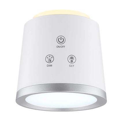 Globo - LED Zatemnitvena namizna svetilka na dotik 4v1 LED/6W/3,7V 3000K/4000K/6500K 1500 mAh USB bela