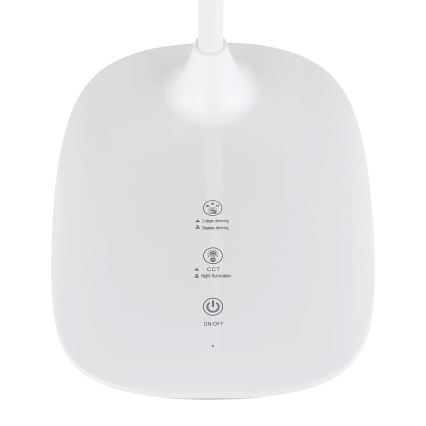 Globo - LED Zatemnitvena namizna svetilka na dotik LED/9W/230V 3000K/4000K/6500K CRI 90 bela