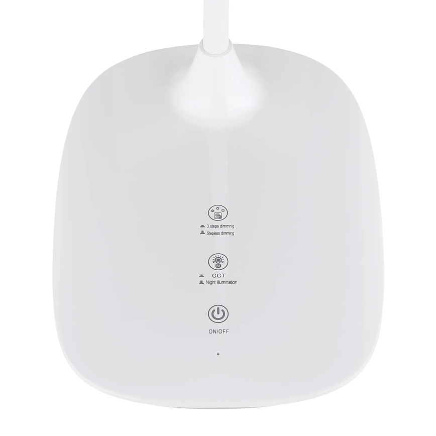 Globo - LED Zatemnitvena namizna svetilka na dotik LED/9W/230V 3000K/4000K/6500K CRI 90 bela