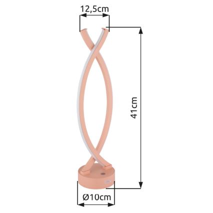 Globo - LED Zatemnitvena namizna svetilka na dotik LED/1W/3,7V 3000K 1800 mAh USB roza