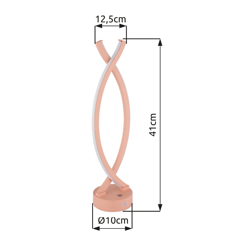 Globo - LED Zatemnitvena namizna svetilka na dotik LED/1W/3,7V 3000K 1800 mAh USB roza