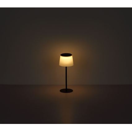Globo - LED Zatemnitvena na dotik zunanja namizna svetilka LED/1,8W/5V IP44 1800 mAh črna/bela