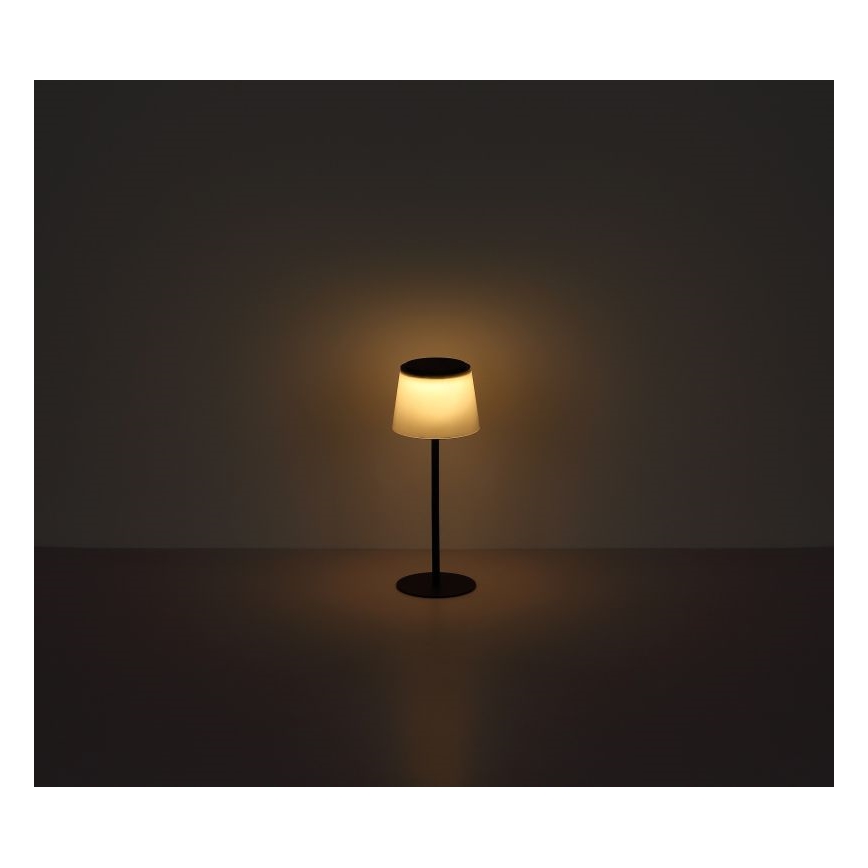 Globo - LED Zatemnitvena na dotik zunanja namizna svetilka LED/1,8W/5V IP44 1800 mAh črna/bela