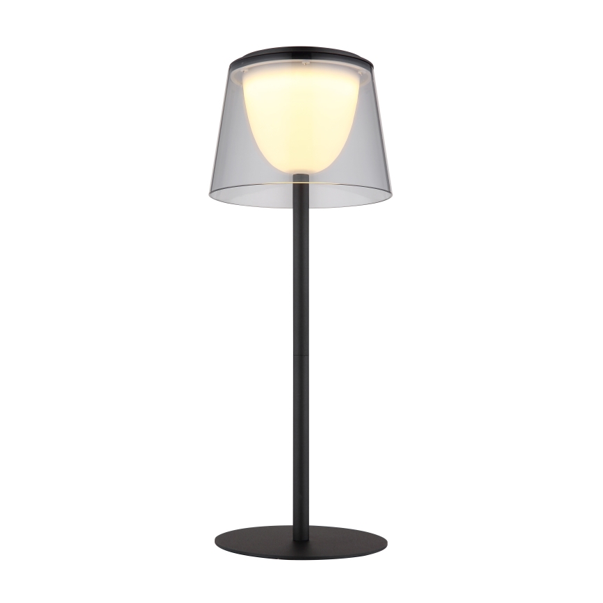 Globo - LED Zatemnitvena na dotik zunanja namizna svetilka LED/1,8W/5V IP44 1800 mAh črna/dimna