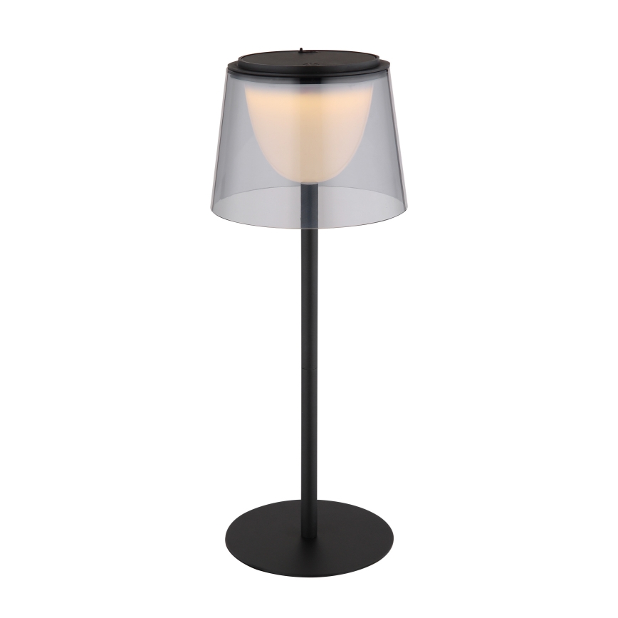Globo - LED Zatemnitvena na dotik zunanja namizna svetilka LED/1,8W/5V IP44 1800 mAh črna/dimna