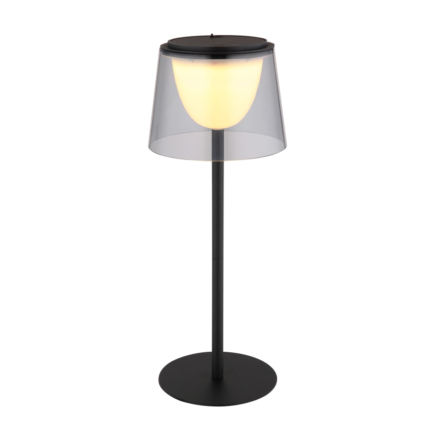 Globo - LED Zatemnitvena na dotik zunanja namizna svetilka LED/1,8W/5V IP44 1800 mAh črna/dimna