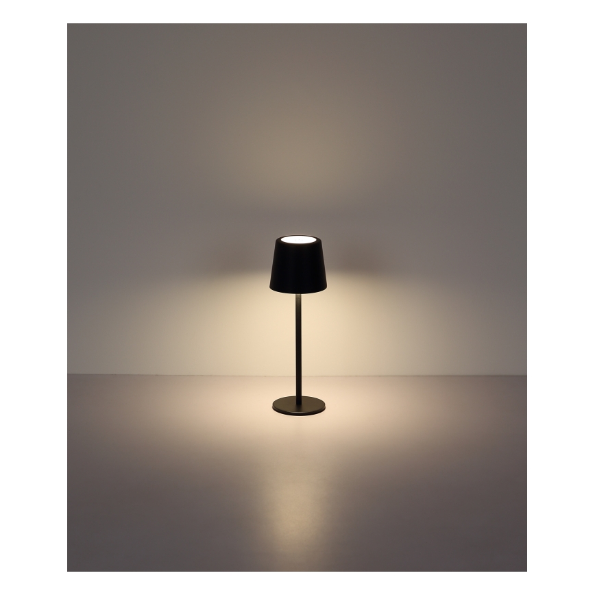 Globo - LED Zatemnitvena polnilna podelementna kuhinjska svetilka LED/2W/5V 3000/4000/6000K 2200 mAh IP44 črna