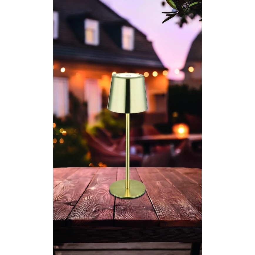 Globo - LED zatemnjevalna polnilna namizna svetilka na dotik LED/2W/3,7V 3000/4000/6000K 2200 mAh zlata