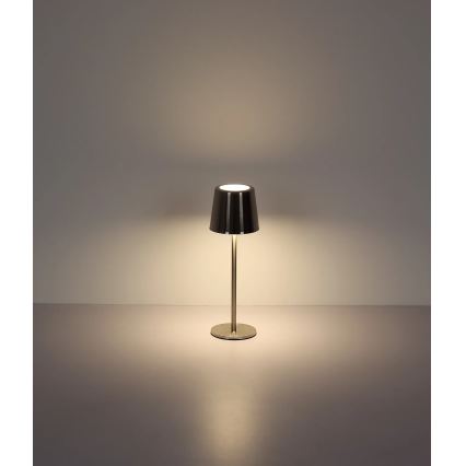 Globo - Polnilna LED namizna svetilka z upravljanjem na dotik in nastavljivo svetlostjo LED/2W/3,7V 3000/4000/6000K 2200 mAh sijajni krom