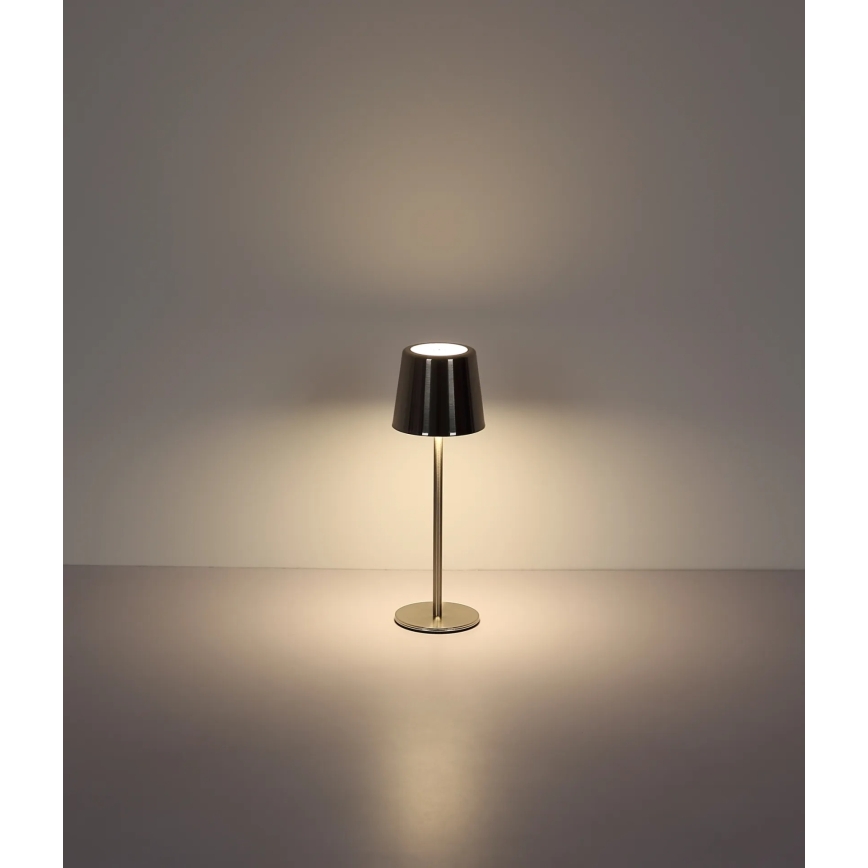 Globo - Polnilna LED namizna svetilka z upravljanjem na dotik in nastavljivo svetlostjo LED/2W/3,7V 3000/4000/6000K 2200 mAh sijajni krom