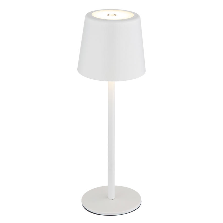 Globo - LED Zatemnitvena zunanja namizna svetilka na dotik LED/2W/5V 3000/4000/6000K 2200 mAh IP44 bela
