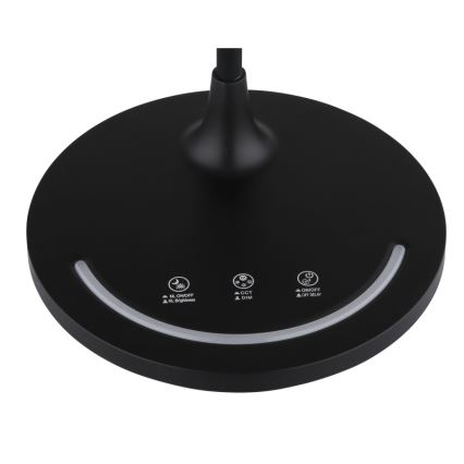 Globo - LED Zatemnitvena fleksibilna namizna svetilka na dotik LED/12W/230V 3000/4000/6500K CRI 90 črna