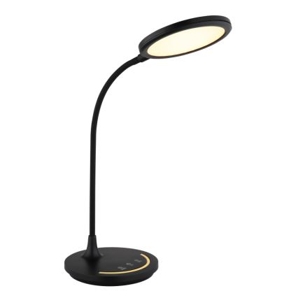 Globo - LED Zatemnitvena fleksibilna namizna svetilka na dotik LED/12W/230V 3000/4000/6500K CRI 90 črna