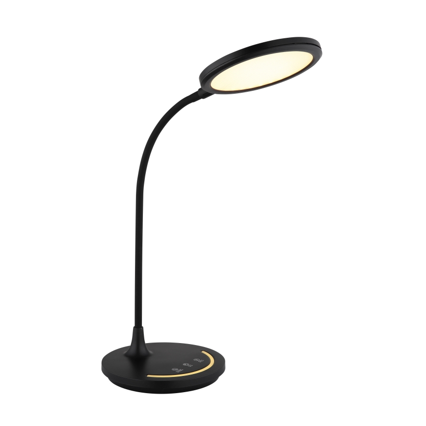 Globo - LED Zatemnitvena fleksibilna namizna svetilka na dotik LED/12W/230V 3000/4000/6500K CRI 90 črna