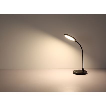 Globo - LED Zatemnitvena fleksibilna namizna svetilka na dotik LED/12W/230V 3000/4000/6500K CRI 90 črna