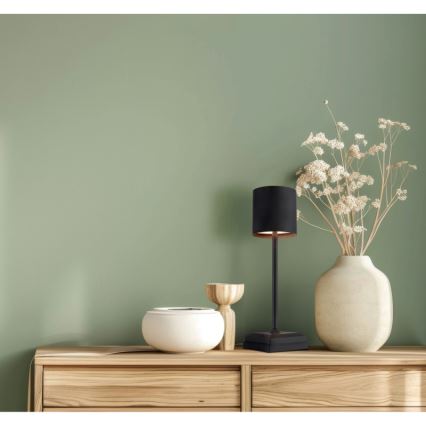 Globo - LED zatemnjevalna senzorska polnilna namizna svetilka LED/1,5W/5V 2200 mAh črna