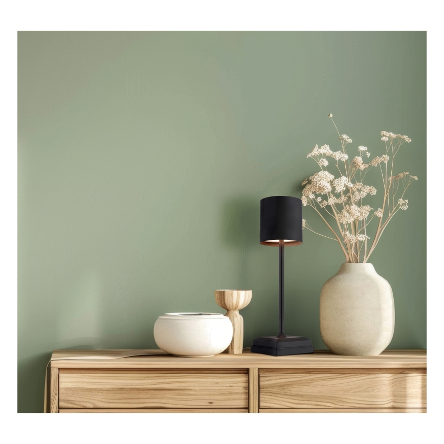 Globo - LED zatemnjevalna senzorska polnilna namizna svetilka LED/1,5W/5V 2200 mAh črna