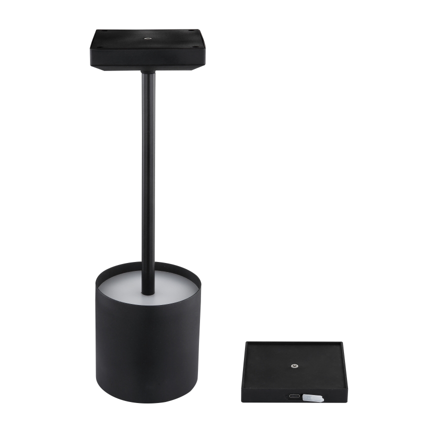 Globo - LED zatemnjevalna senzorska polnilna namizna svetilka LED/1,5W/5V 2200 mAh črna