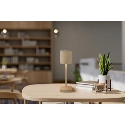 Globo - LED zatemnjevalna namizna svetilka z upravljanjem na dotik, polnilna, LED/1,5W/5V 2200 mAh bež