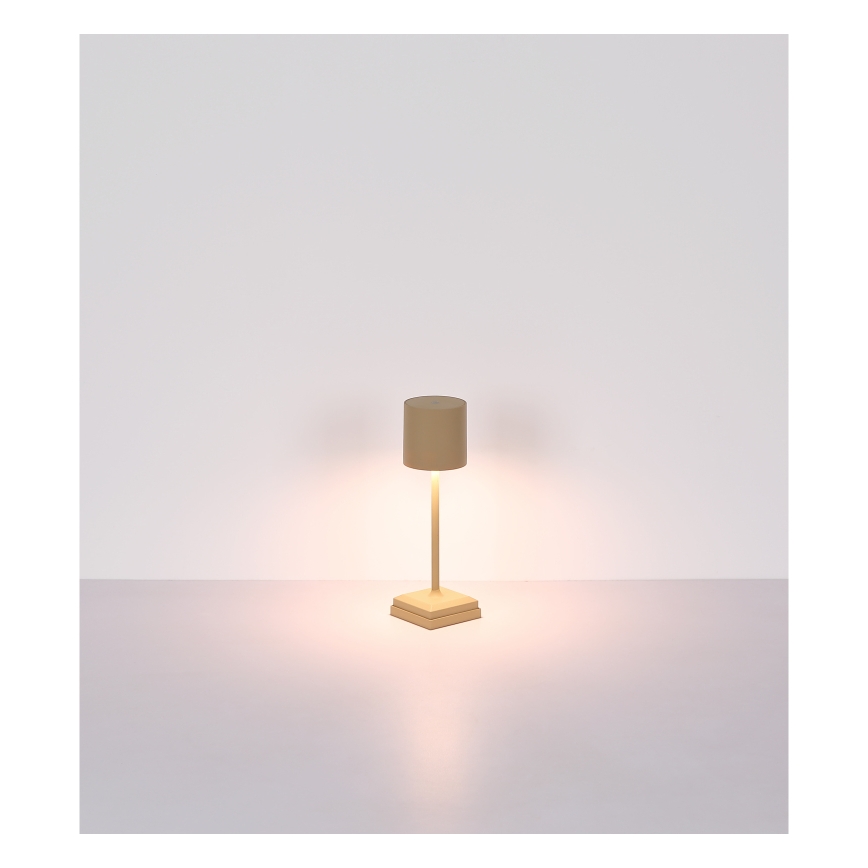 Globo - LED zatemnjevalna namizna svetilka z upravljanjem na dotik, polnilna, LED/1,5W/5V 2200 mAh bež