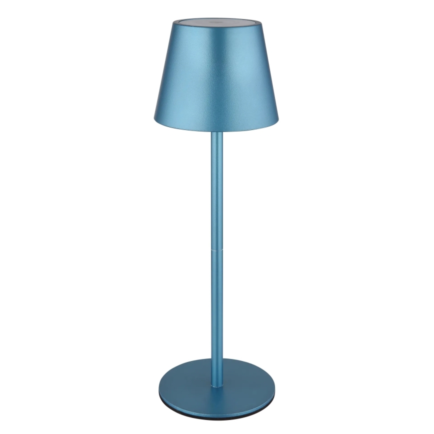 Globo - LED zatemnjevalna polnilna zunanja namizna svetilka s upravljanjem na dotik 3 v 1 LED/3W/5V 3000/4000/5000K IP54 1800 mAh modra