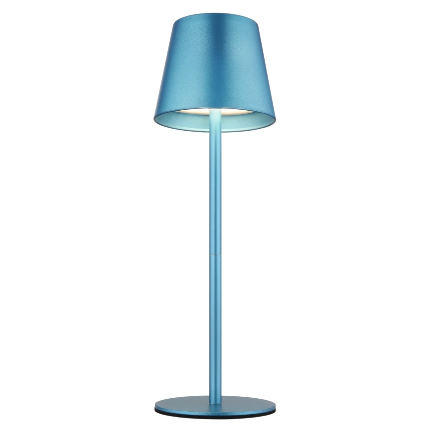 Globo - LED zatemnjevalna polnilna zunanja namizna svetilka s upravljanjem na dotik 3 v 1 LED/3W/5V 3000/4000/5000K IP54 1800 mAh modra