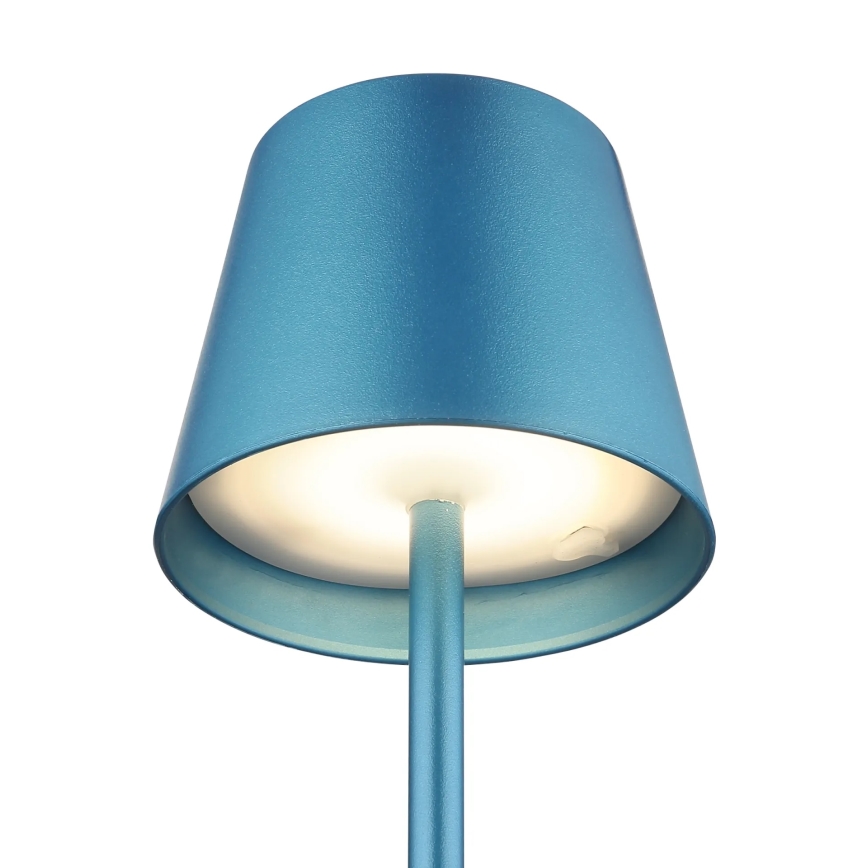 Globo - LED zatemnjevalna polnilna zunanja namizna svetilka s upravljanjem na dotik 3 v 1 LED/3W/5V 3000/4000/5000K IP54 1800 mAh modra